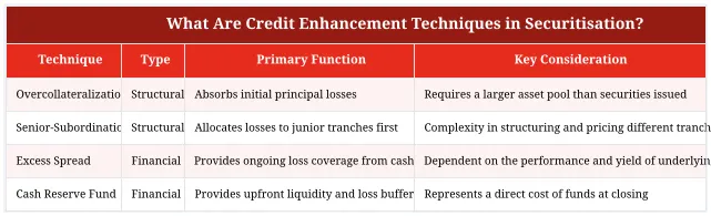 What Are Credit Enhancement Techniques in Securitisation?