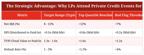 The Strategic Advantage: Why LPs Attend Private Credit Events for GP Sourcing